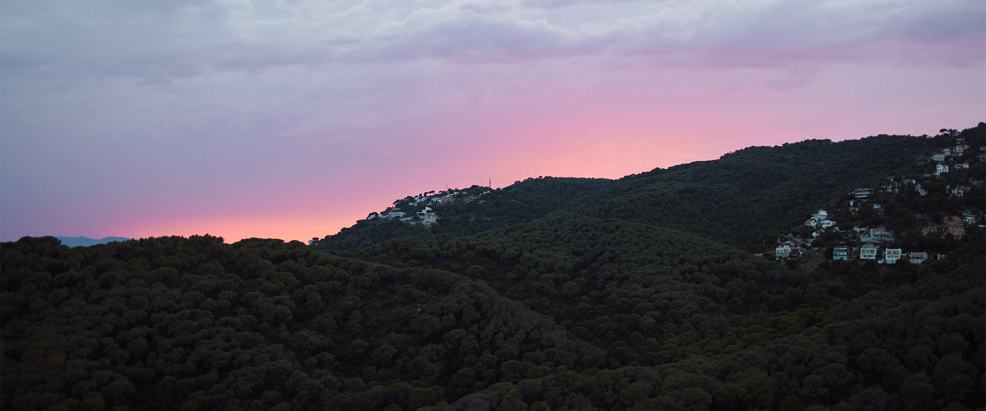 Die Aussicht auf die Berge von Spanien